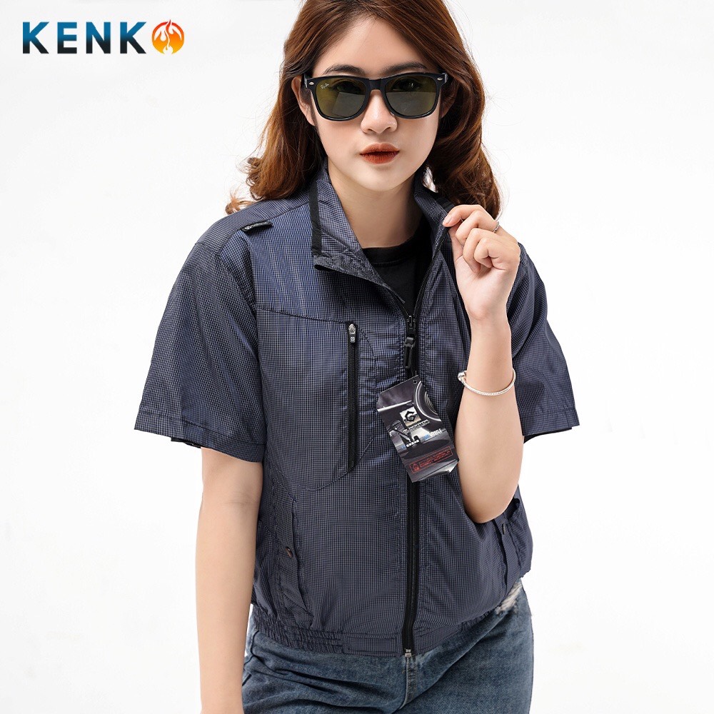 Áo điều hòa KENKO suns-G5210 Nhật Bản kiểu dáng cộc tay chất liệu vải gió cao cấp - Ảnh 6