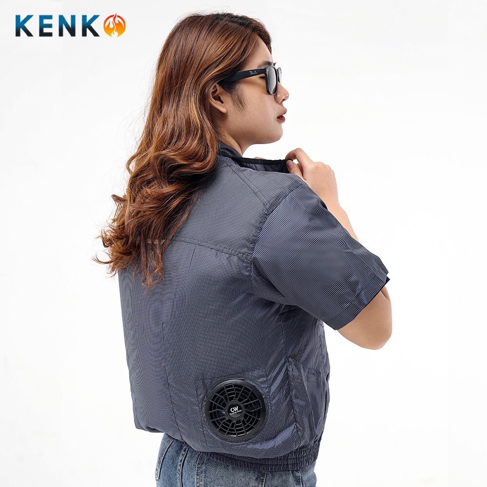 Áo điều hòa KENKO suns-G5210 Nhật Bản kiểu dáng cộc tay chất liệu vải gió cao cấp - Ảnh 7